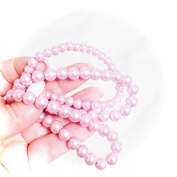 🆕3pc LUXE Stackable Faux Pink Pearl Bracelet Set
Handmade Power Stretch Layered - Picture 8 of 15